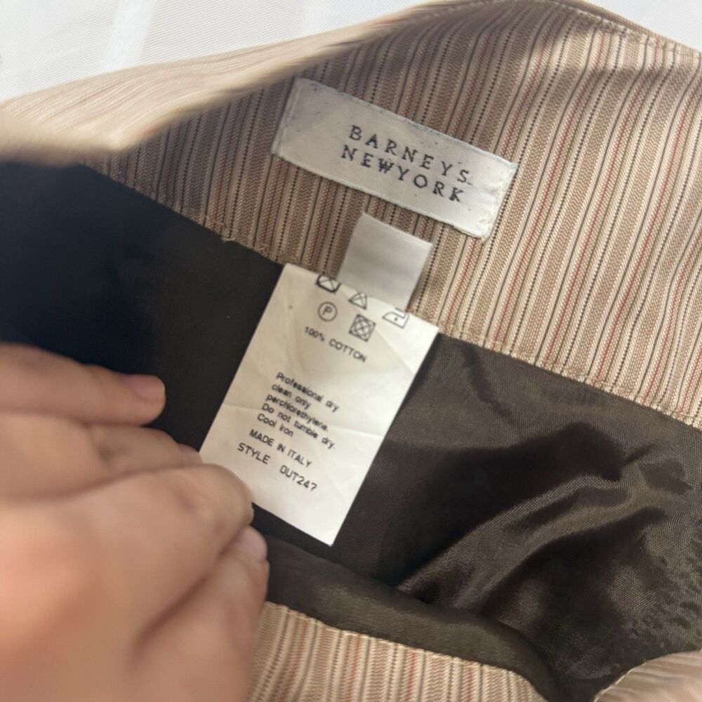 Barneys New York Womens Brown Striped Pencil Skirt Size 6 - Picture 15 of 16